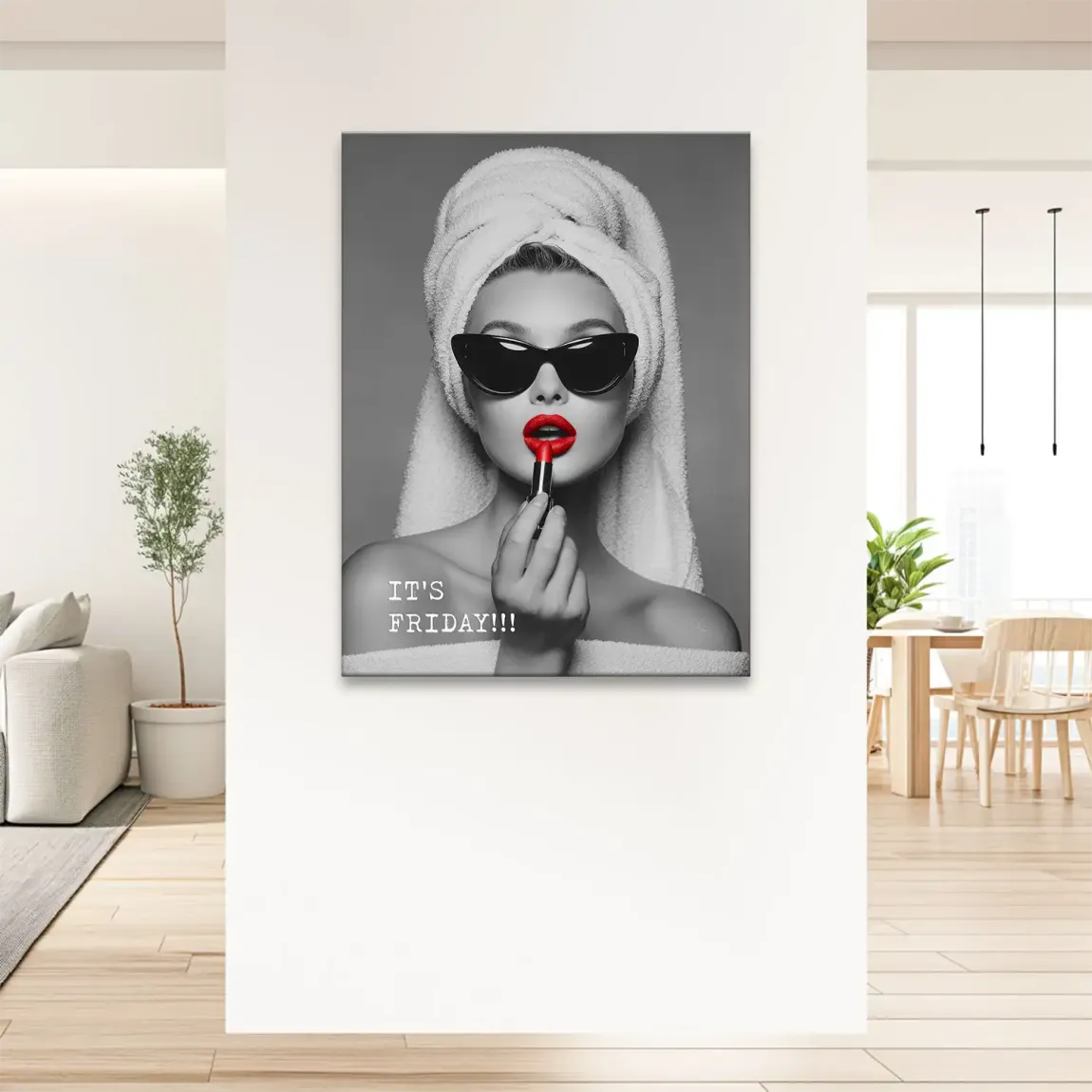 Friday Lipstick Leinwand Bild