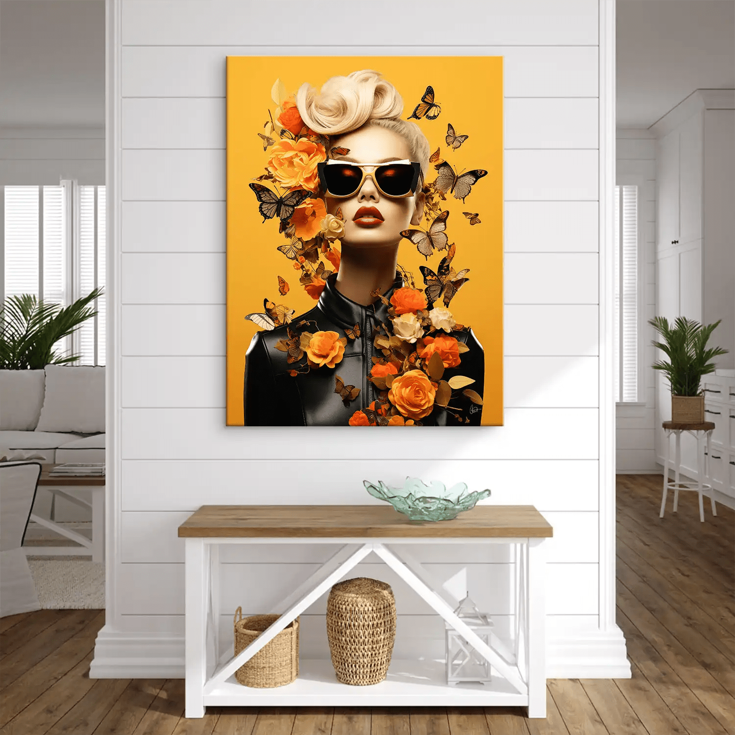 Butterfly Fashion Leinwand Bild INGALERIE