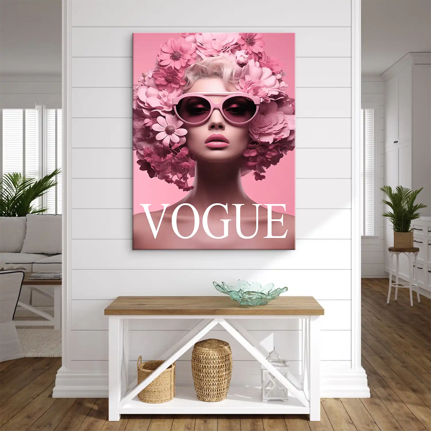 Pink Vogue Leinwand Bild INGALERIE