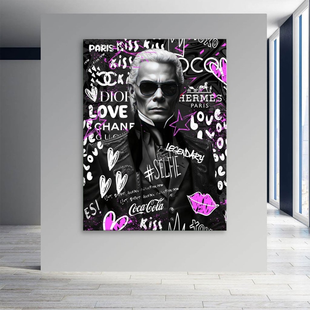 Karl Pop Art Style Leinwand Bild INGALERIE