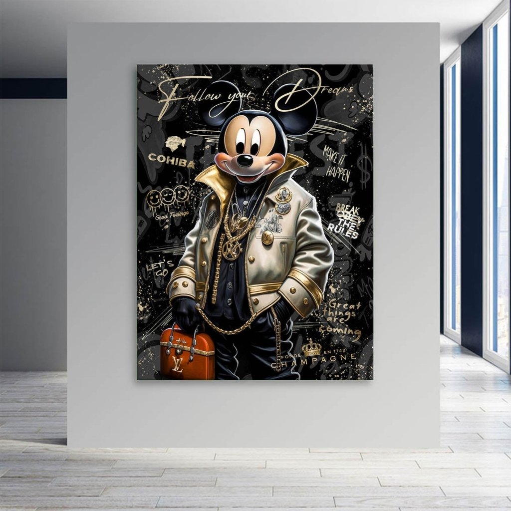 Micky Maus Dreams Pop Art Leinwand Bild INGALERIE