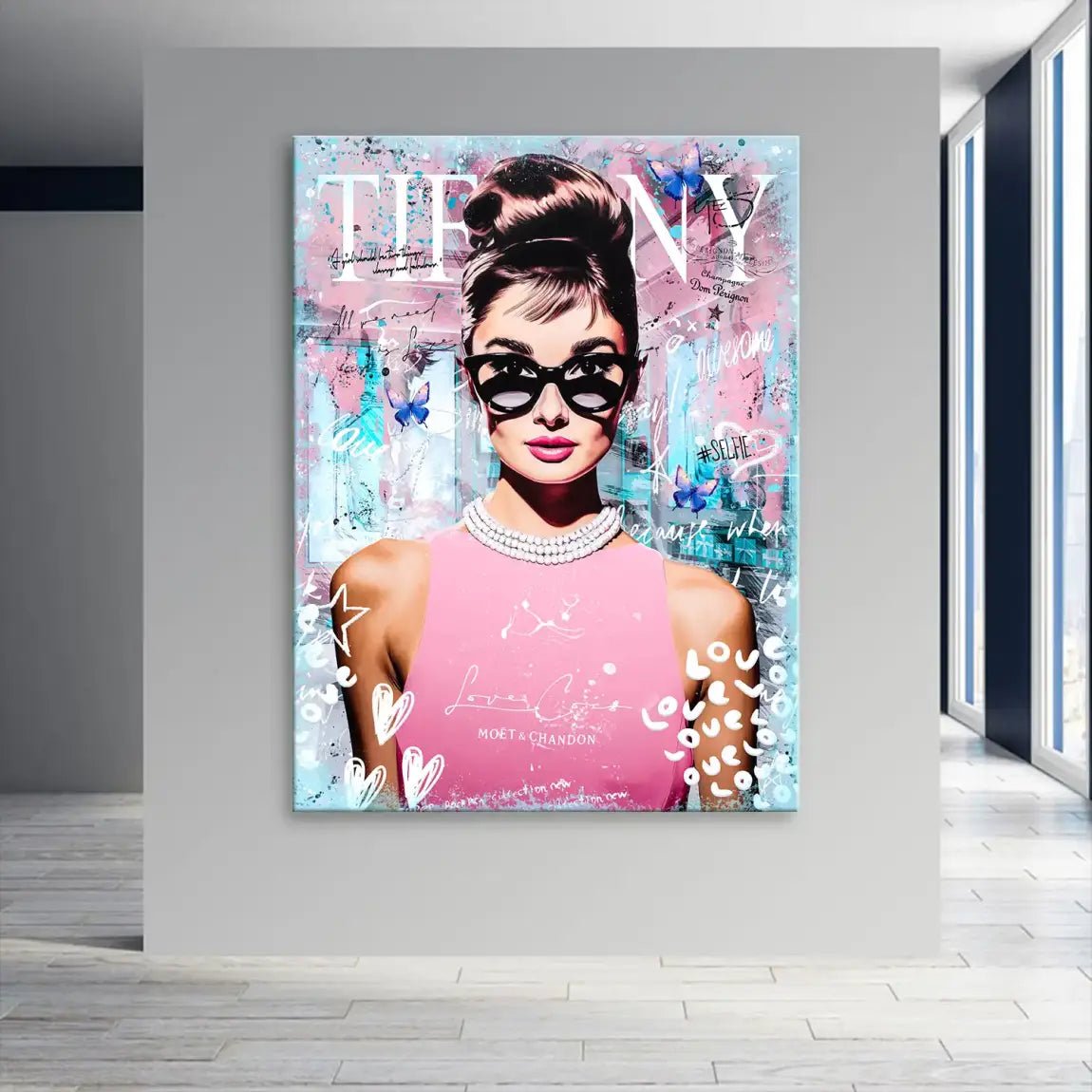 Audrey Tiffany Nr.5 Leinwand Bild INGALERIE