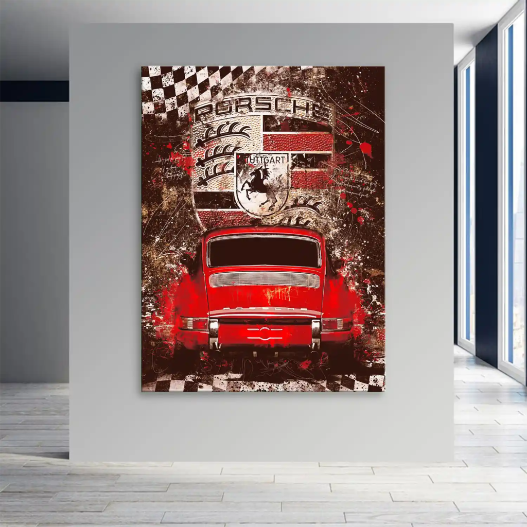 Porsche 911 Classic Style Leinwand Bild INGALERIE