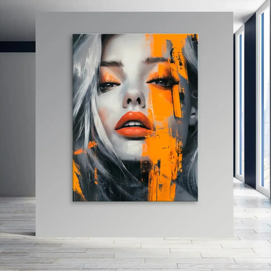 Orange Beauty Leinwand Bild INGALERIE