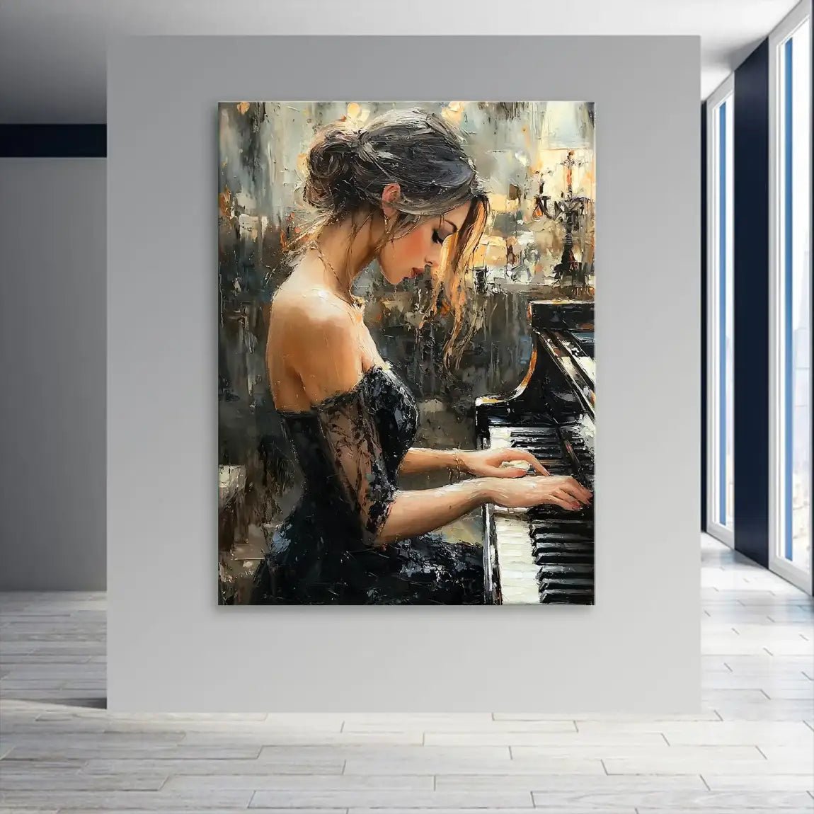 Sensual Piano Leinwand Bild INGALERIE