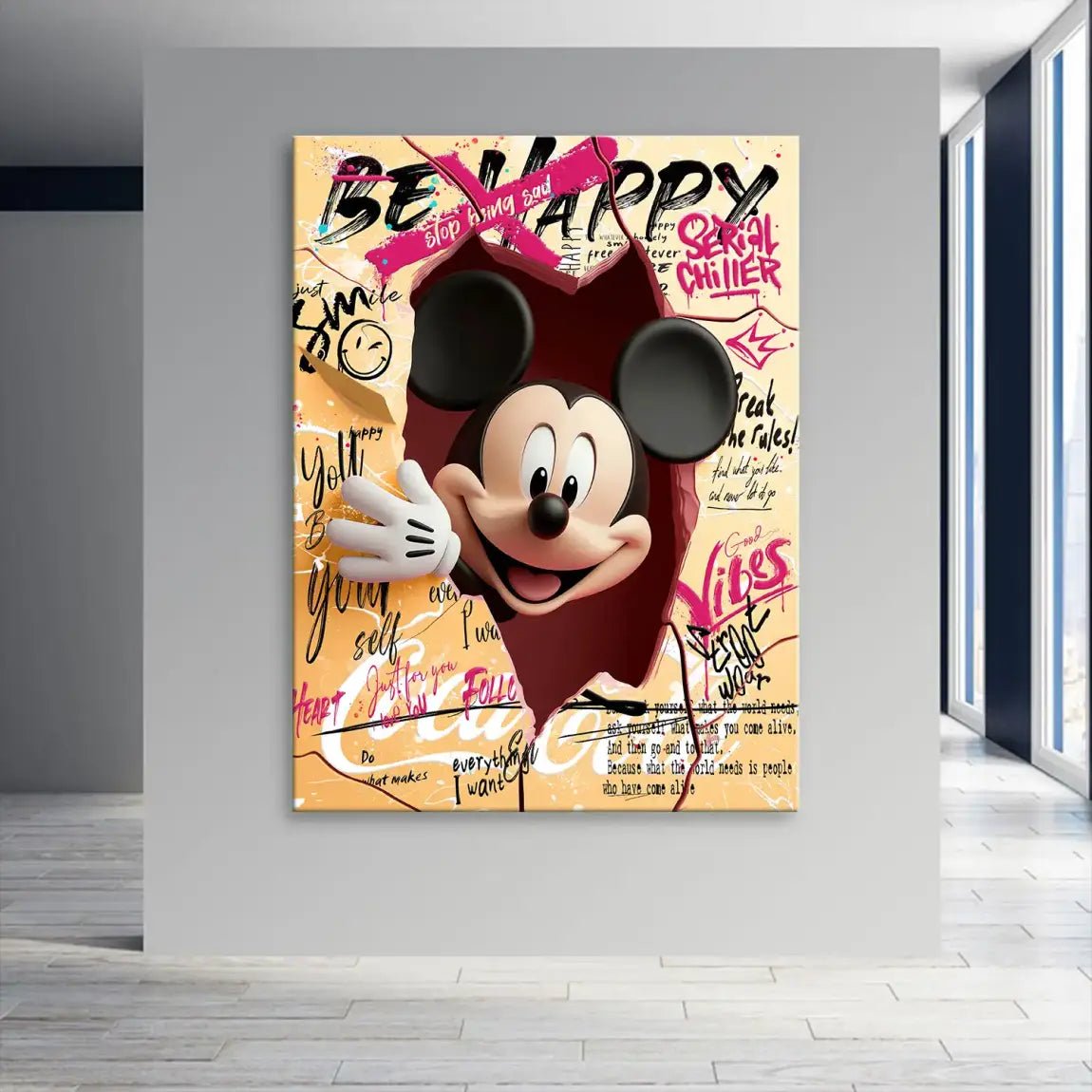 Micky Wall Leinwand Bild INGALERIE