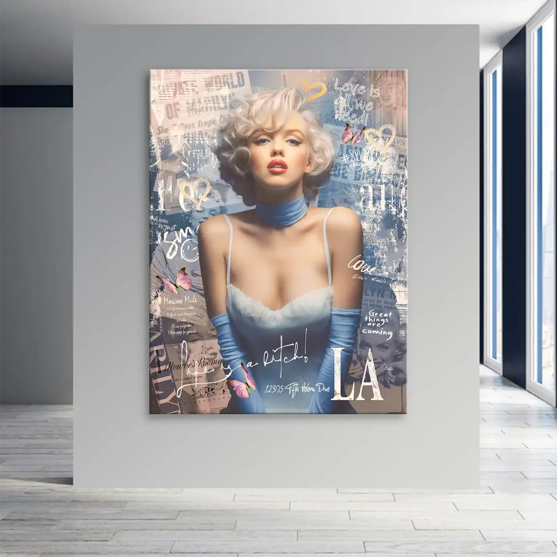 Marilyn Monroe Velvet Allure Leinwand Bild