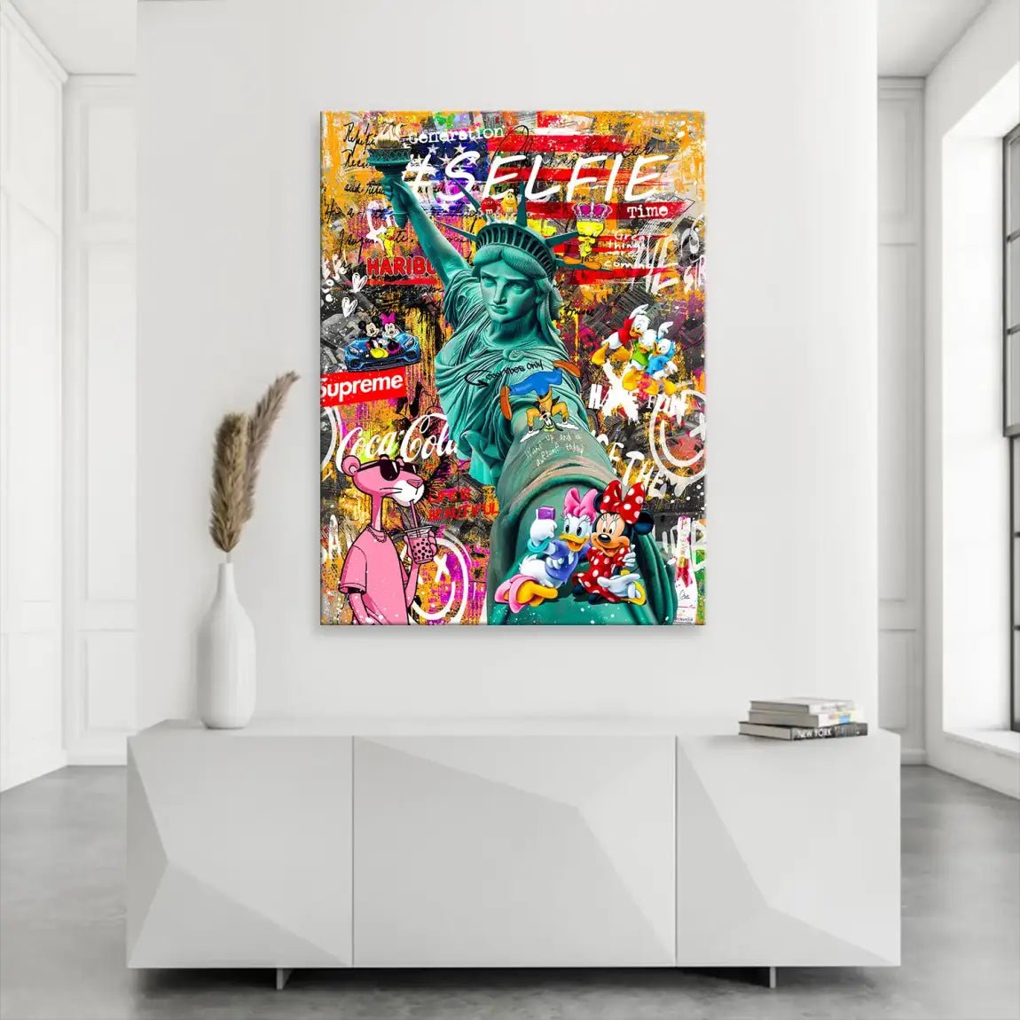 Selfie Pop Art Leinwand Bild INGALERIE