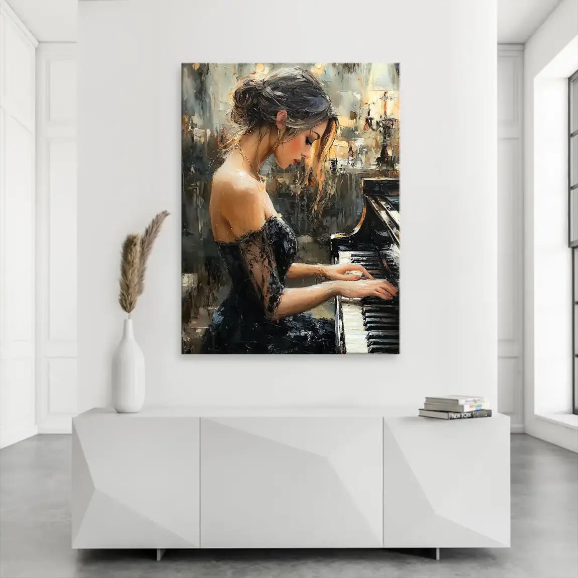 Sensual Piano Leinwand Bild INGALERIE