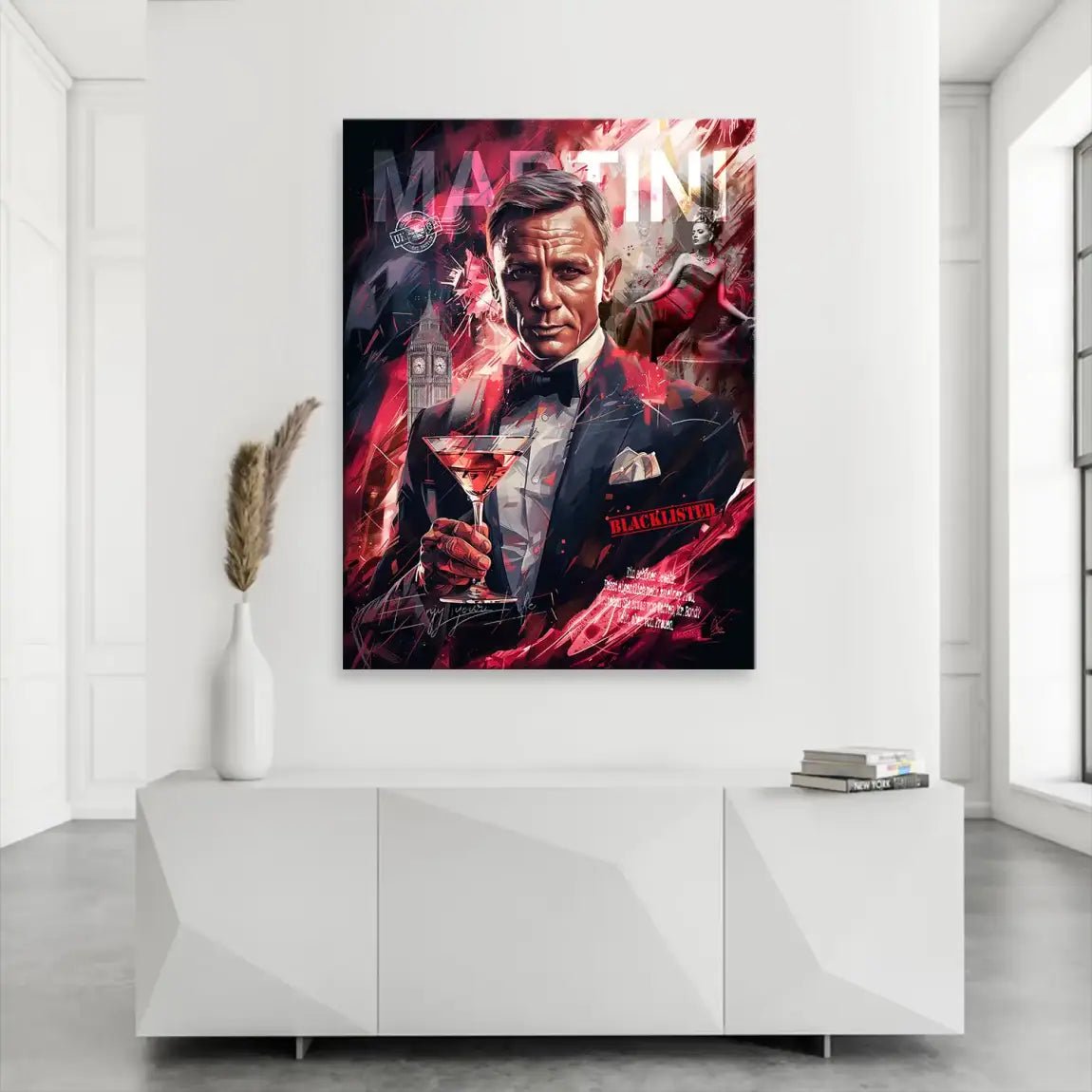 Bond Martini Style Leinwand Bild INGALERIE