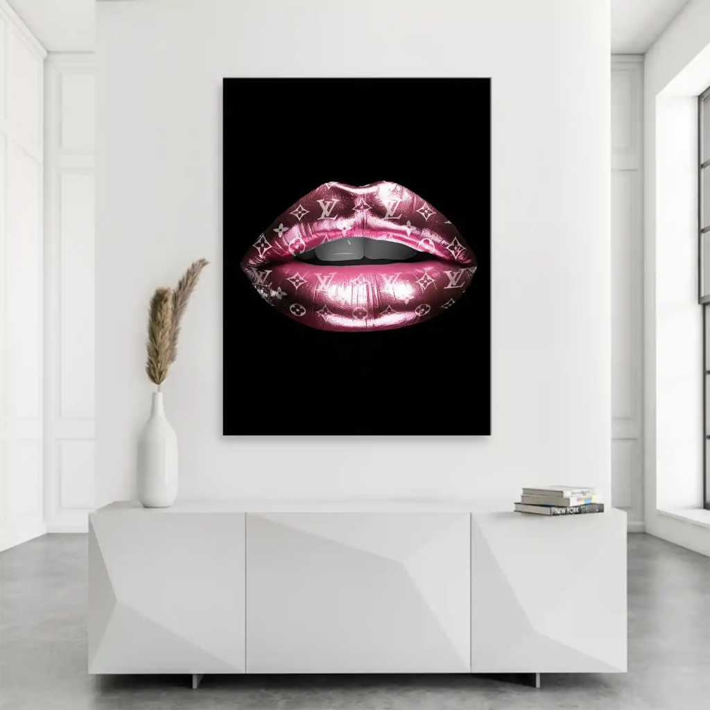 Vuitton Metallic Lips Leinwand Bild INGALERIE