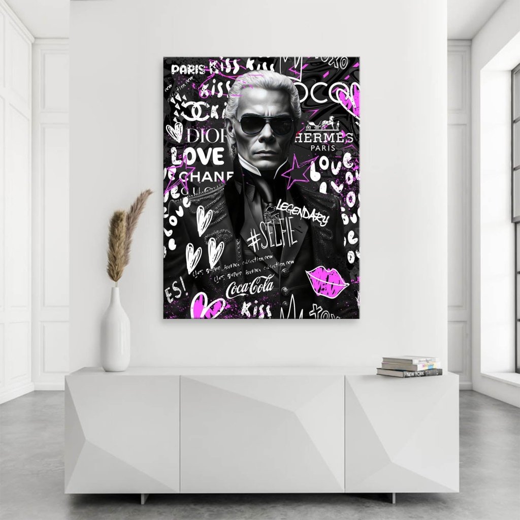 Karl Pop Art Style Leinwand Bild INGALERIE