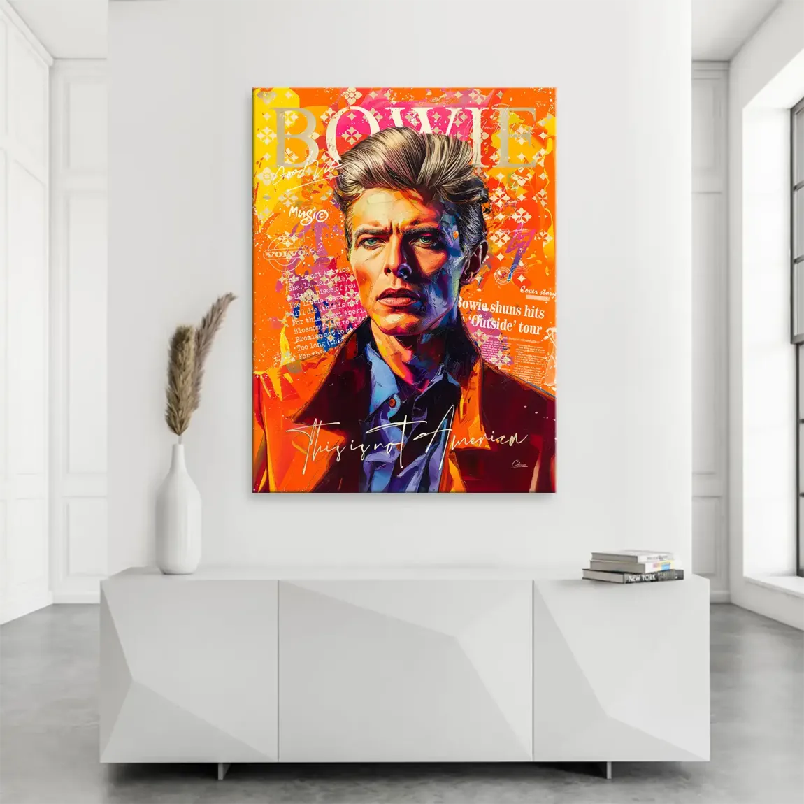 Bowie America Pop Art Leinwand Bild INGALERIE