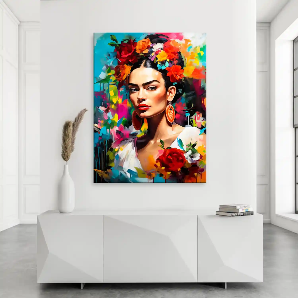 Frida Kahlo Flower Leinwand Bild INGALERIE