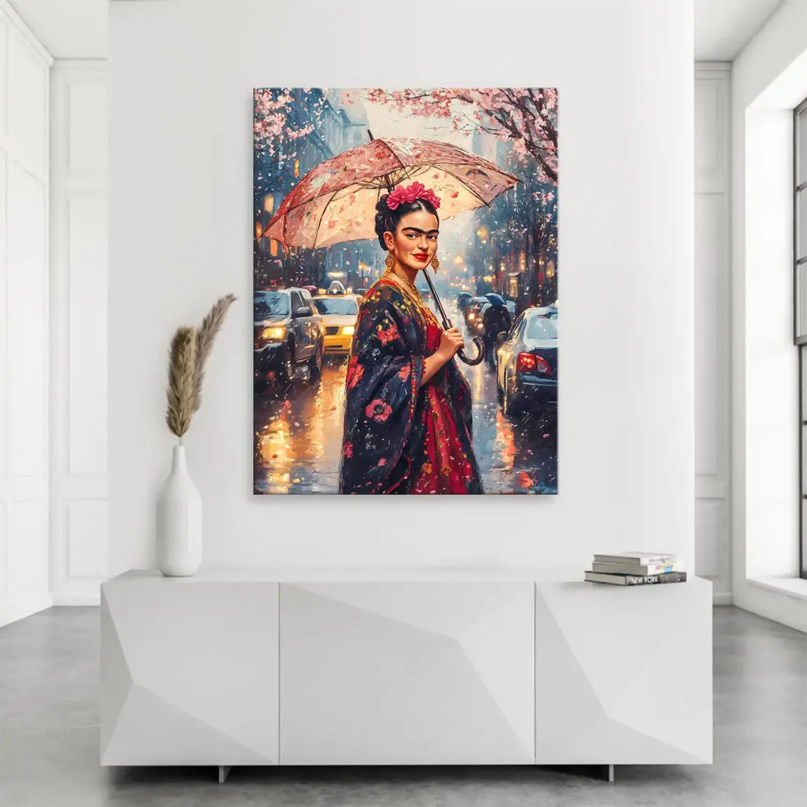 Frida im Abendregen Leinwand Bild INGALERIE