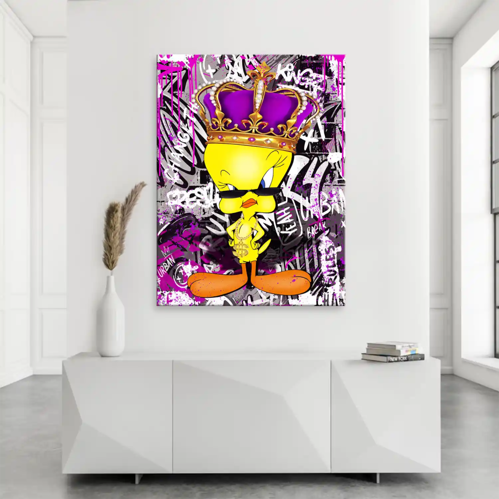 Pop Art Tweety King Leinwand Bild INGALERIE