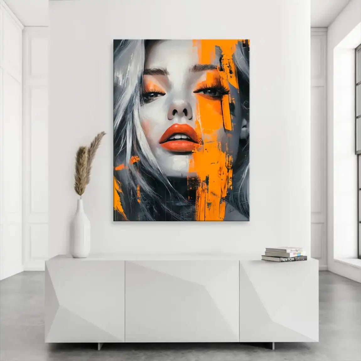 Orange Beauty Leinwand Bild INGALERIE