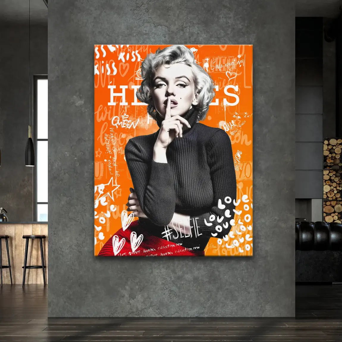 Queen of Silence Pop Leinwand Bild INGALERIE