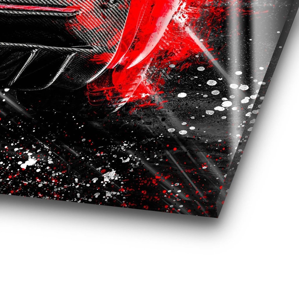 Ferrari SF90 Abstrakt Acrylglas Bild INGALERIE