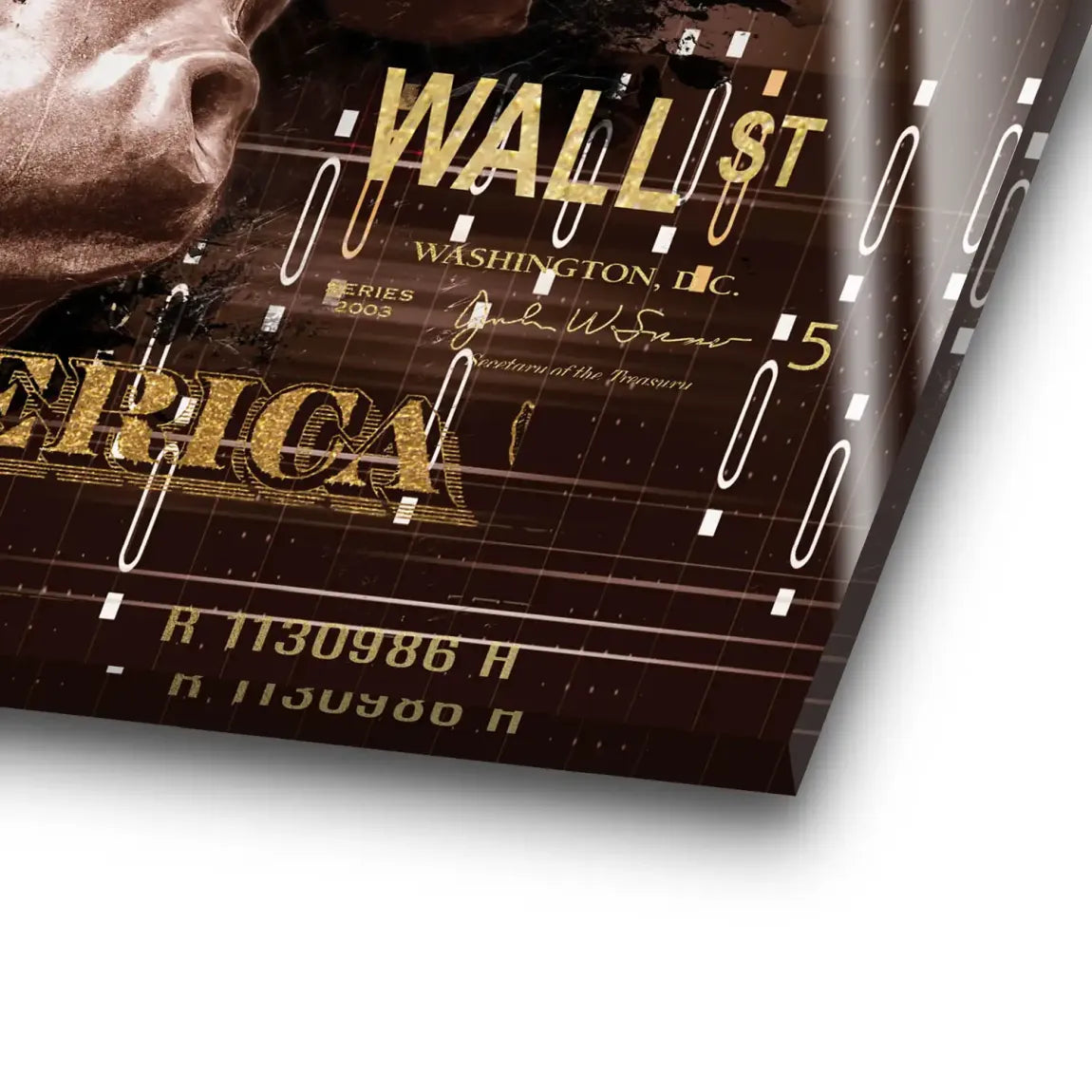 Dagobert Duck Wallstreet Vintage Acrylglas Bild