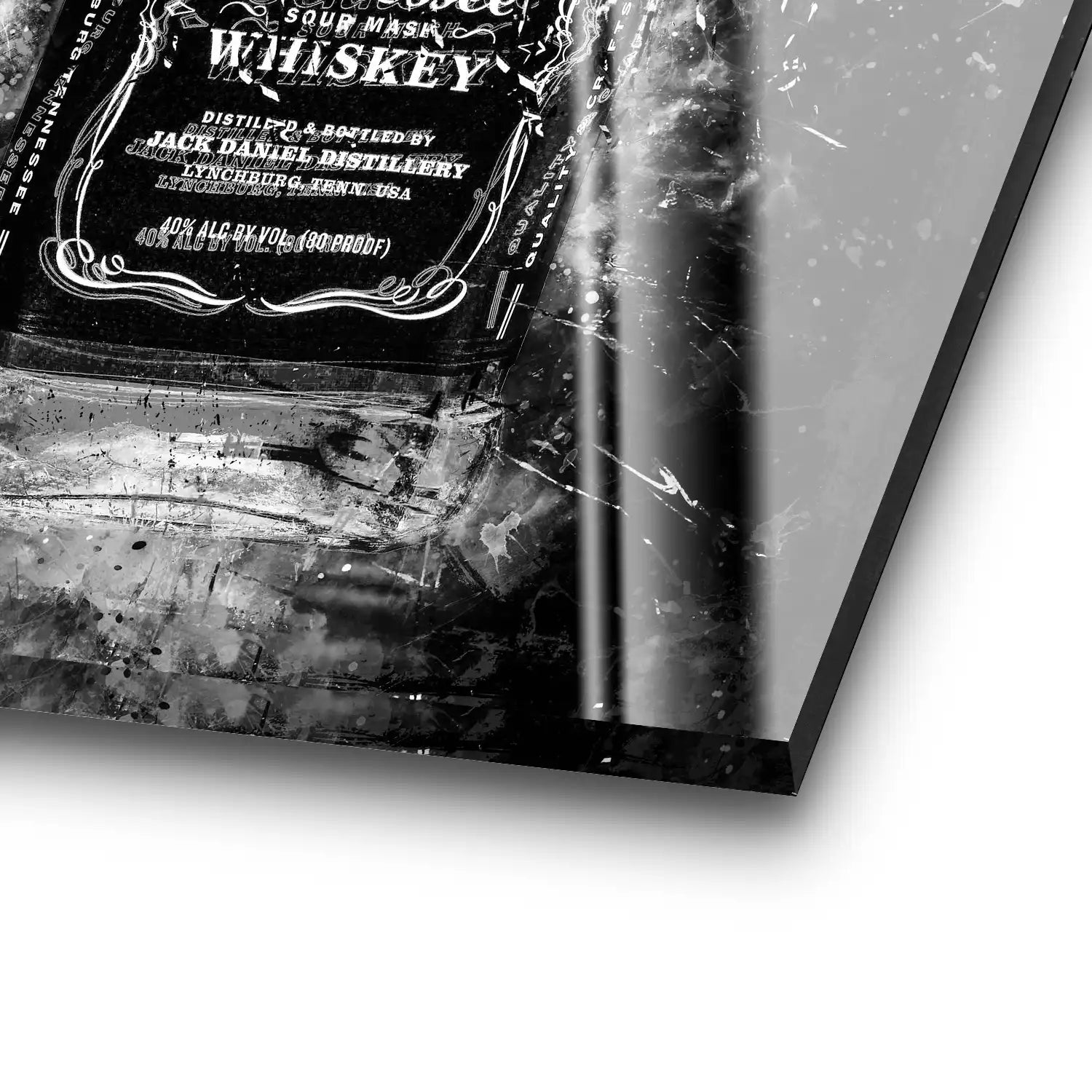 Jack Whisky Abstrakt Dark Acrylglas Bild INGALERIE