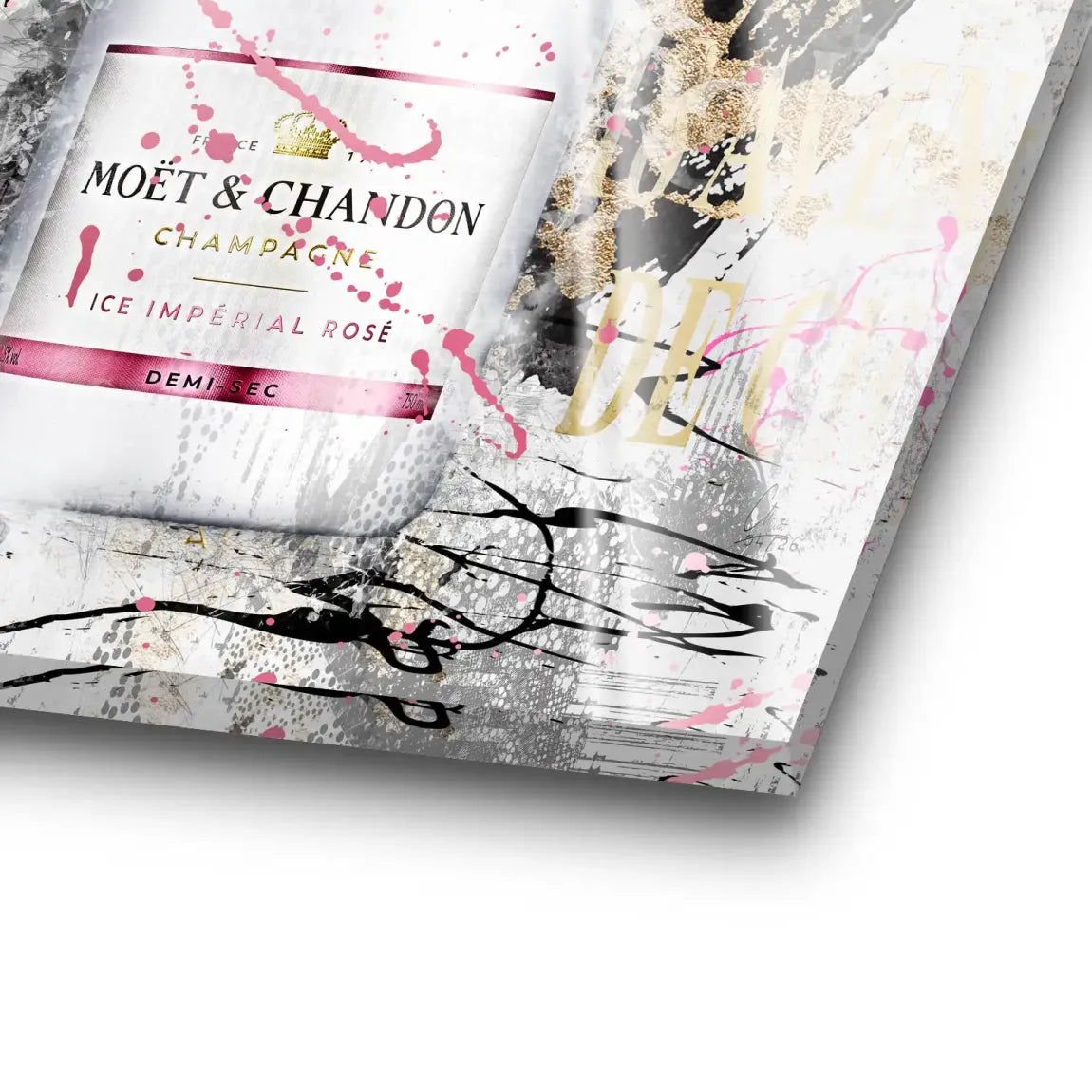 Champagner Rosé Acrylglasbild