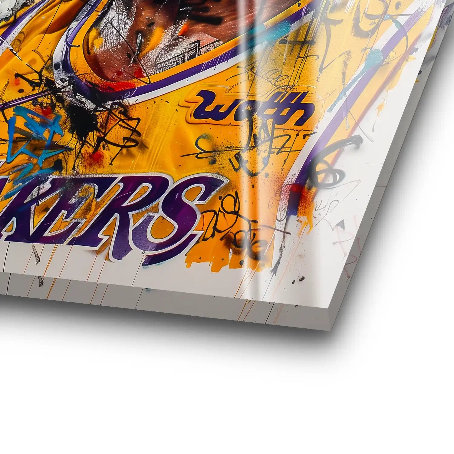 Kobe Basketball Street Art Acrylglas Bild INGALERIE