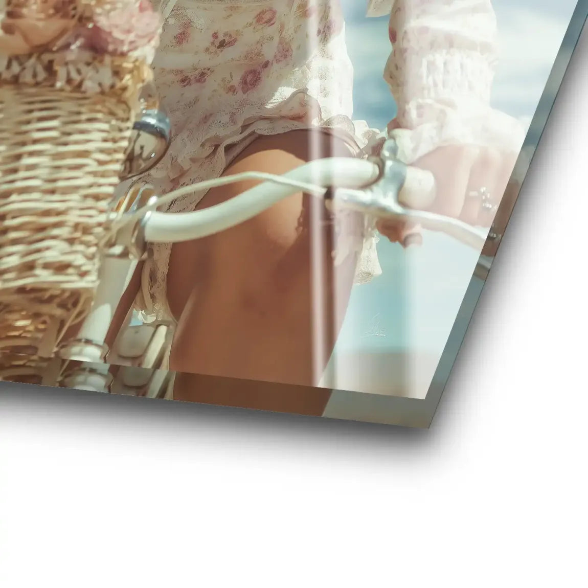 Blütenmädchen Acrylglas Bild