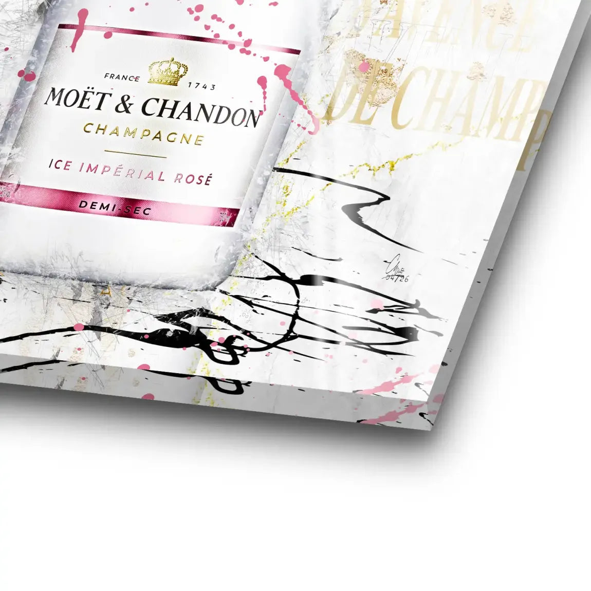 Champagner Glam Acrylglasbild