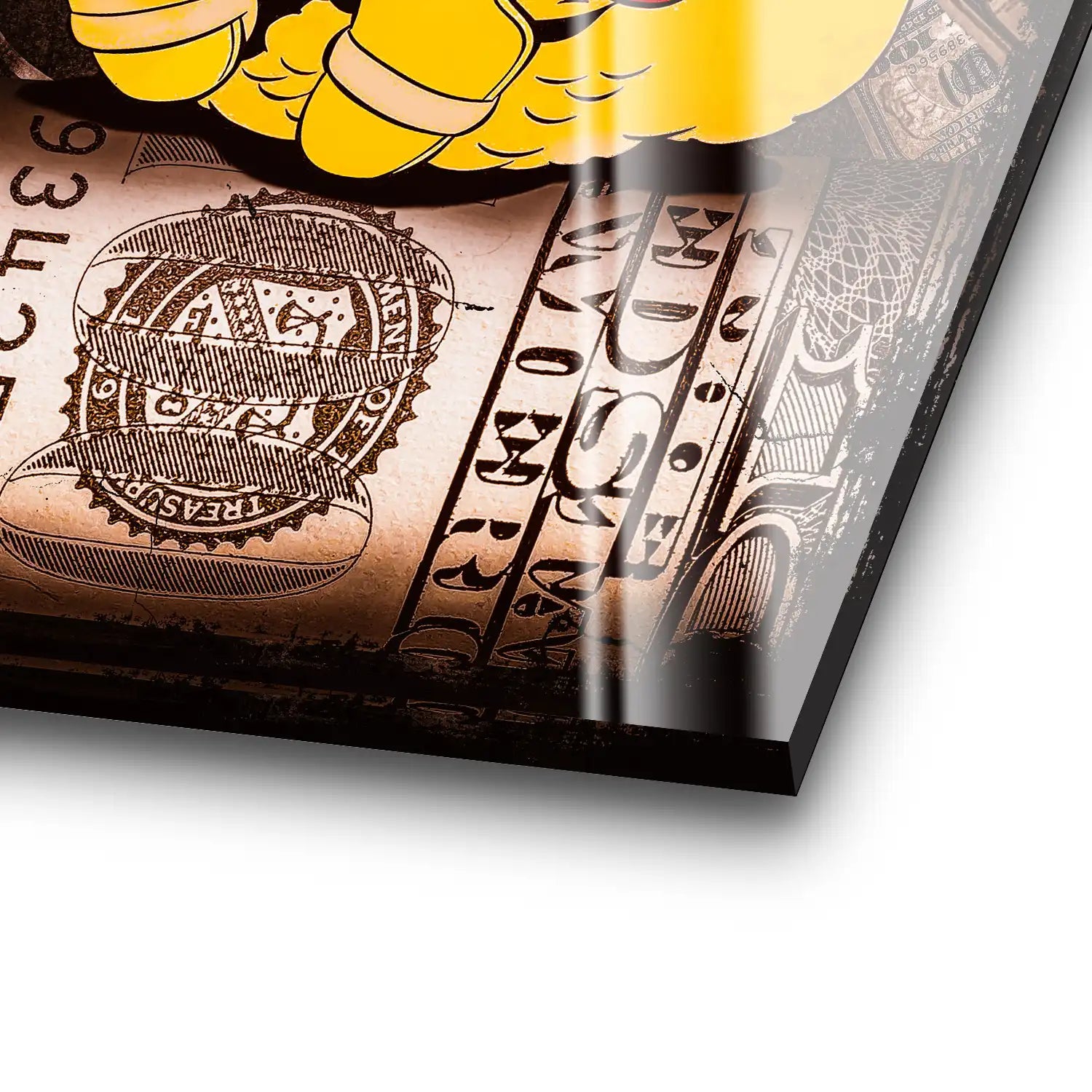 Dagobert Money Vintage Style Acrylglas Bild INGALERIE