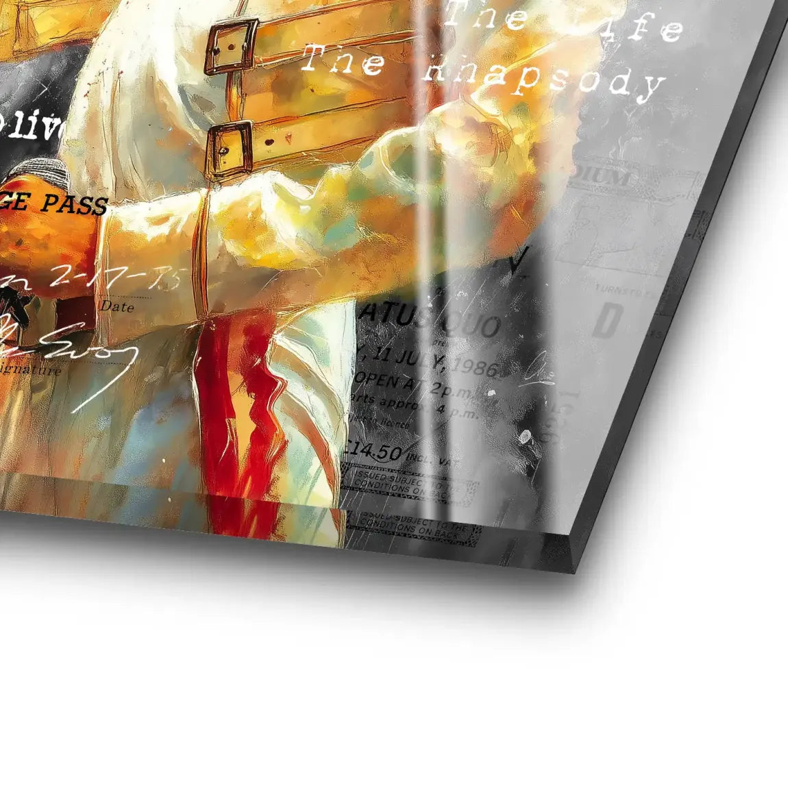 Freddie Mercury Bohemian Acrylglas Bild