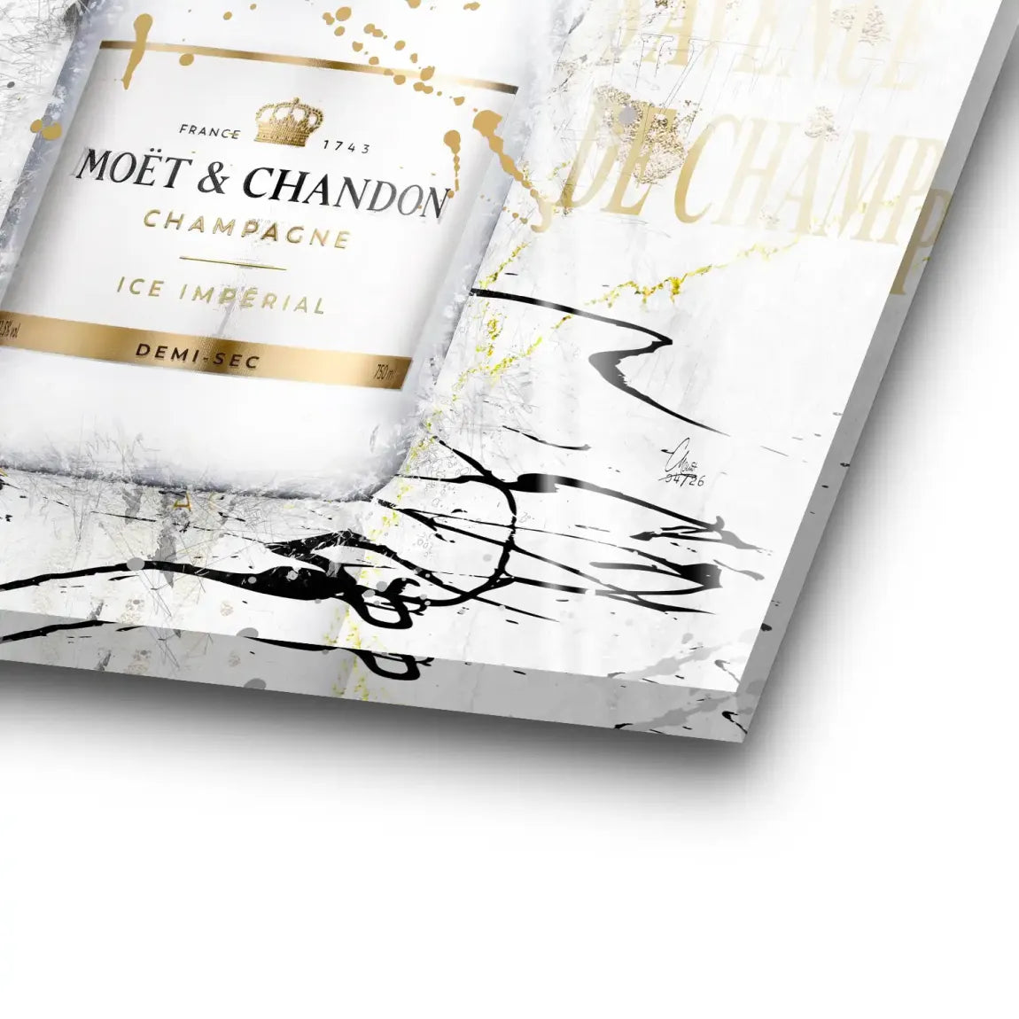 Champagner Art Acrylglasbild