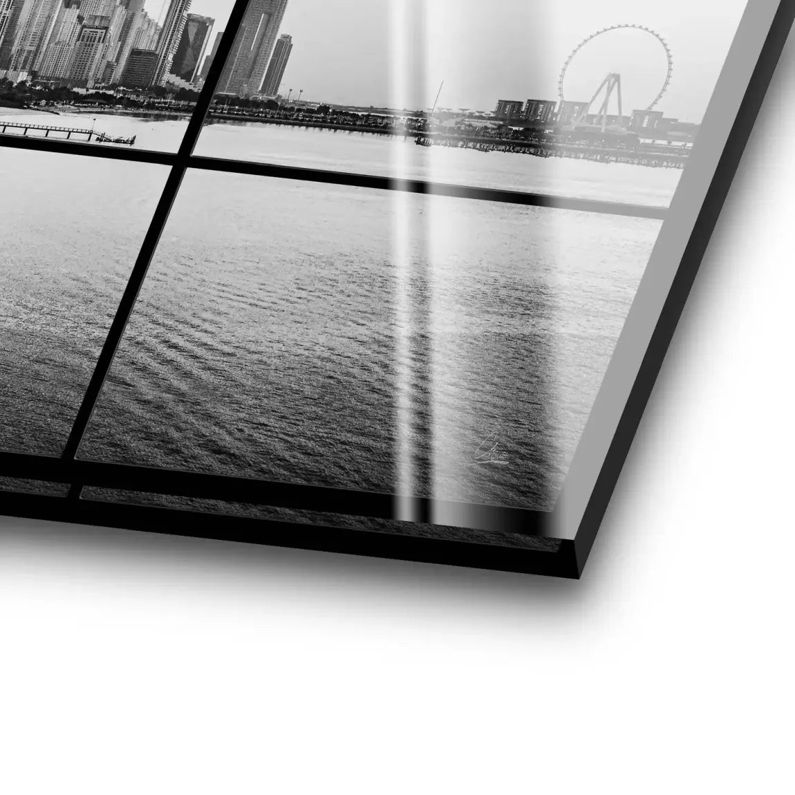 Dubai Noir Horizon Acrylglas Bild