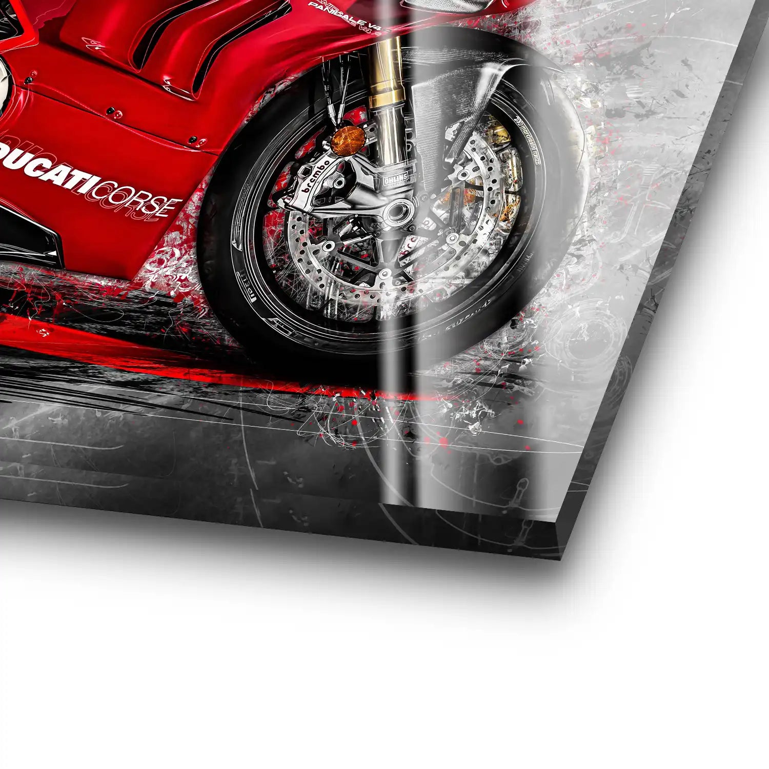 Ducati Panigale Corse Acrylglas Bild INGALERIE