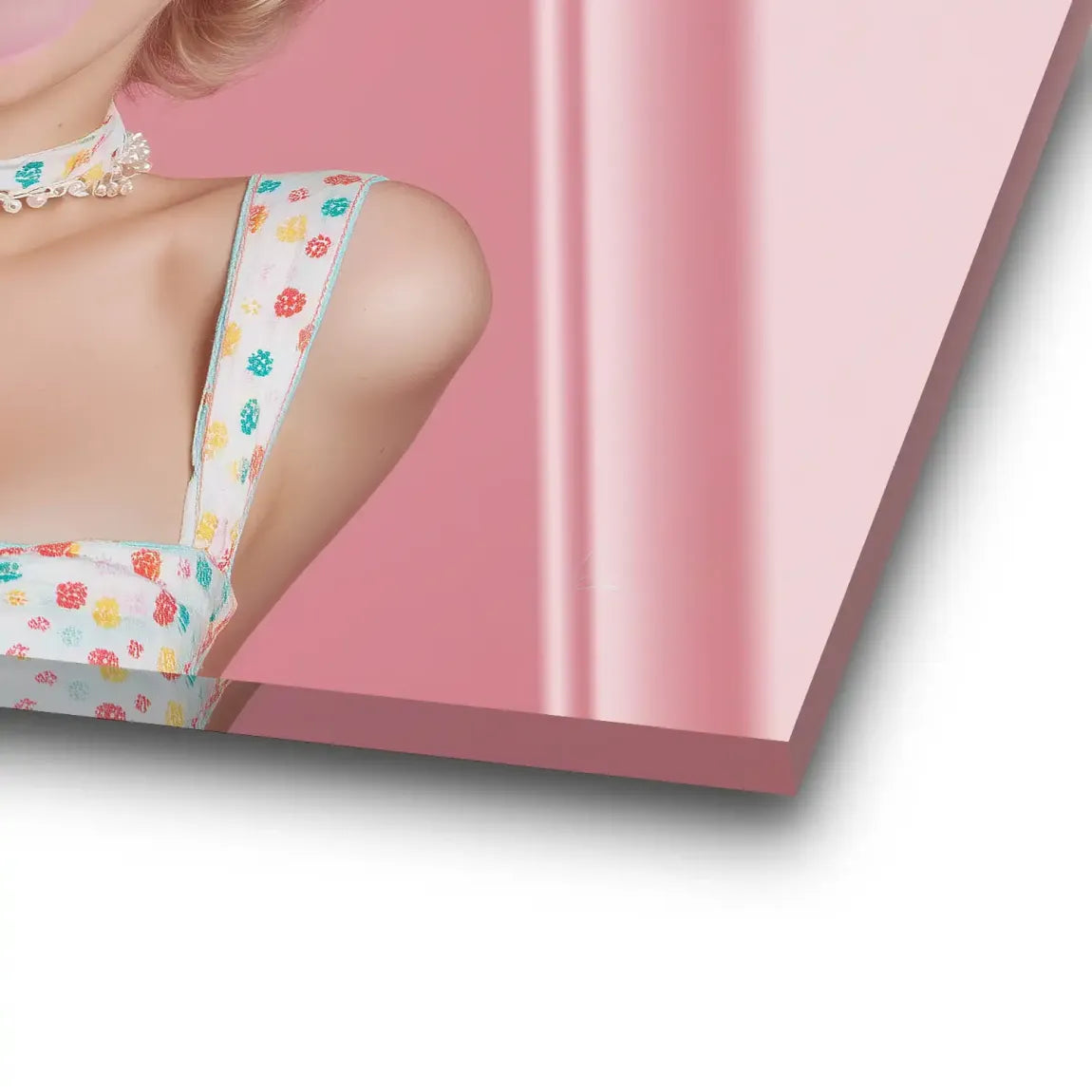 Marilyn Monroe Pink Bubble Acrylglas Bild