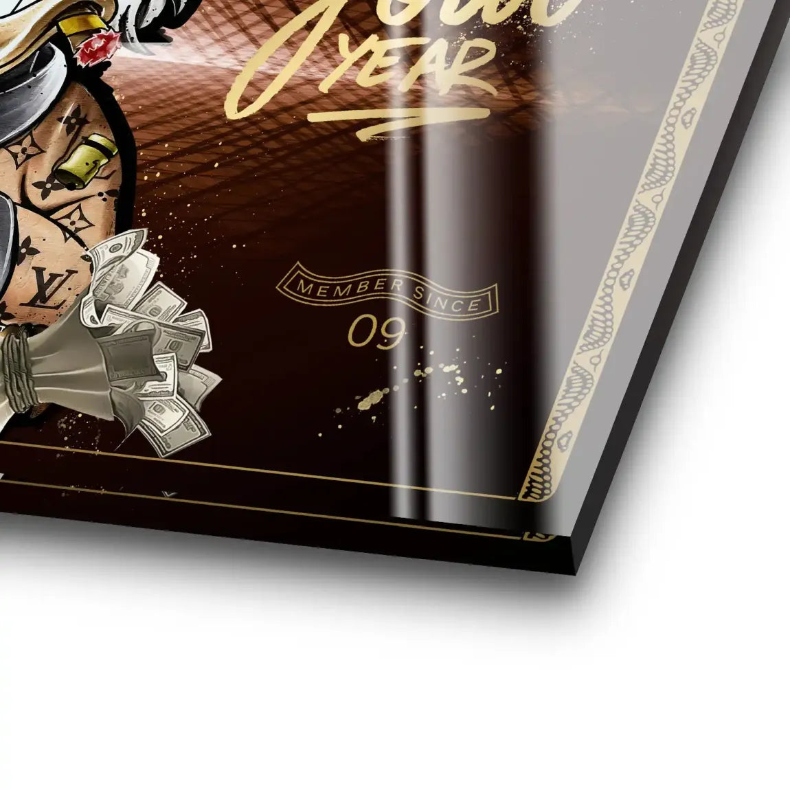 Dagobert Gold Business Acrylglas Bild