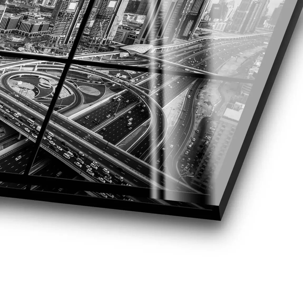 Skyline Noir Dubai Acrylglas Bild