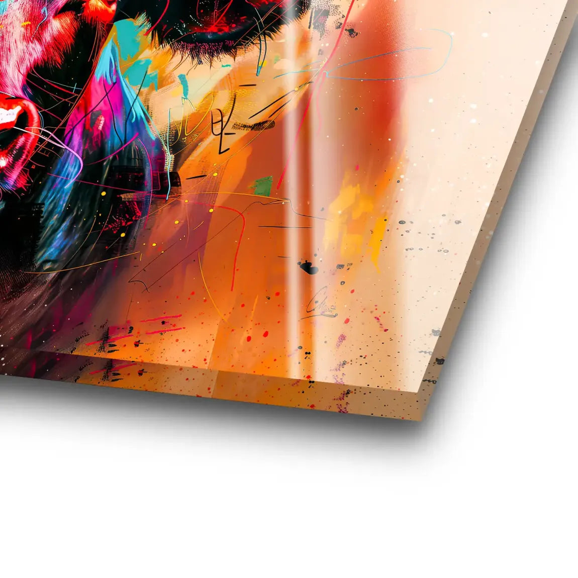 Majestic Bull Acrylglas Bild