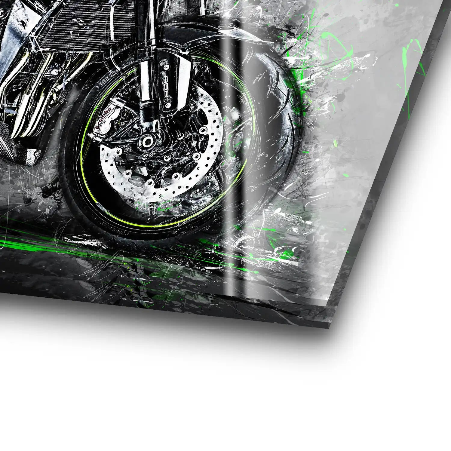 Kawasaki Z1000 Abstrakt Acrylglas Bild INGALERIE