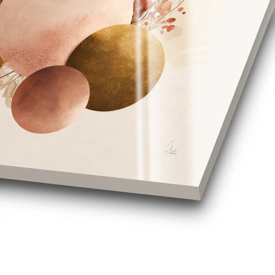 Golden Balance Acrylglas Bild