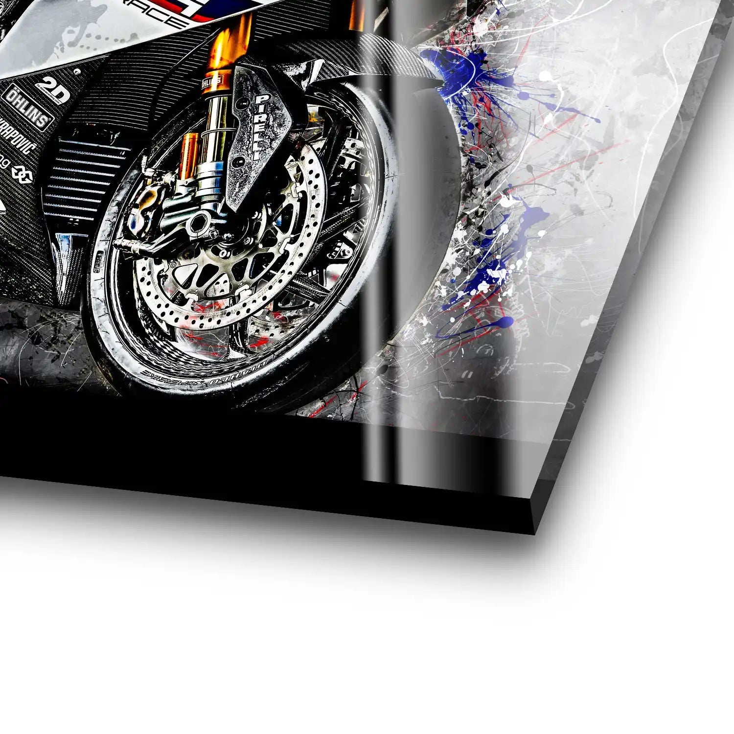 BMW HP4 Race Abstrakt Acrylglas Bild INGALERIE