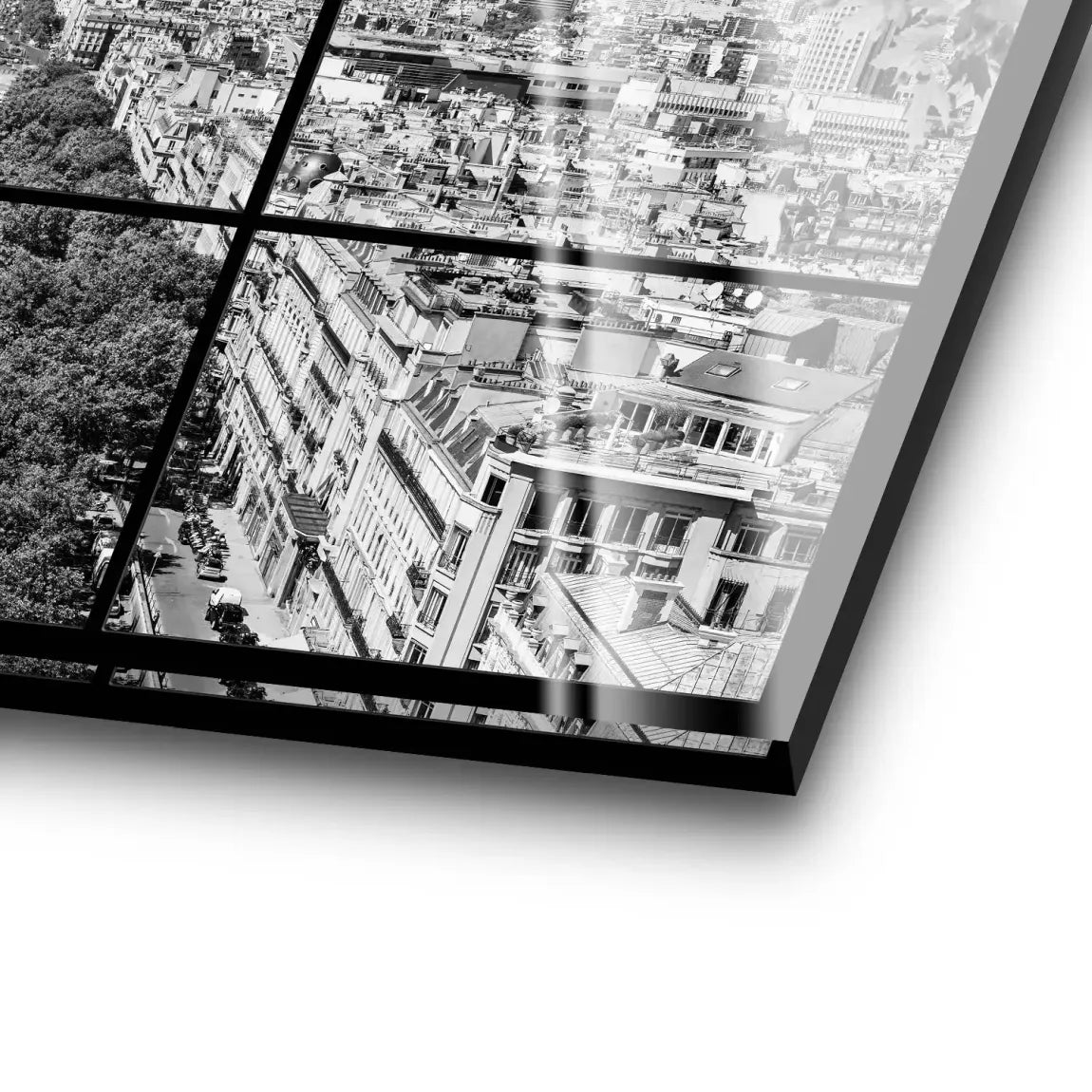 Paris Avenue Noir Acrylglas Bild