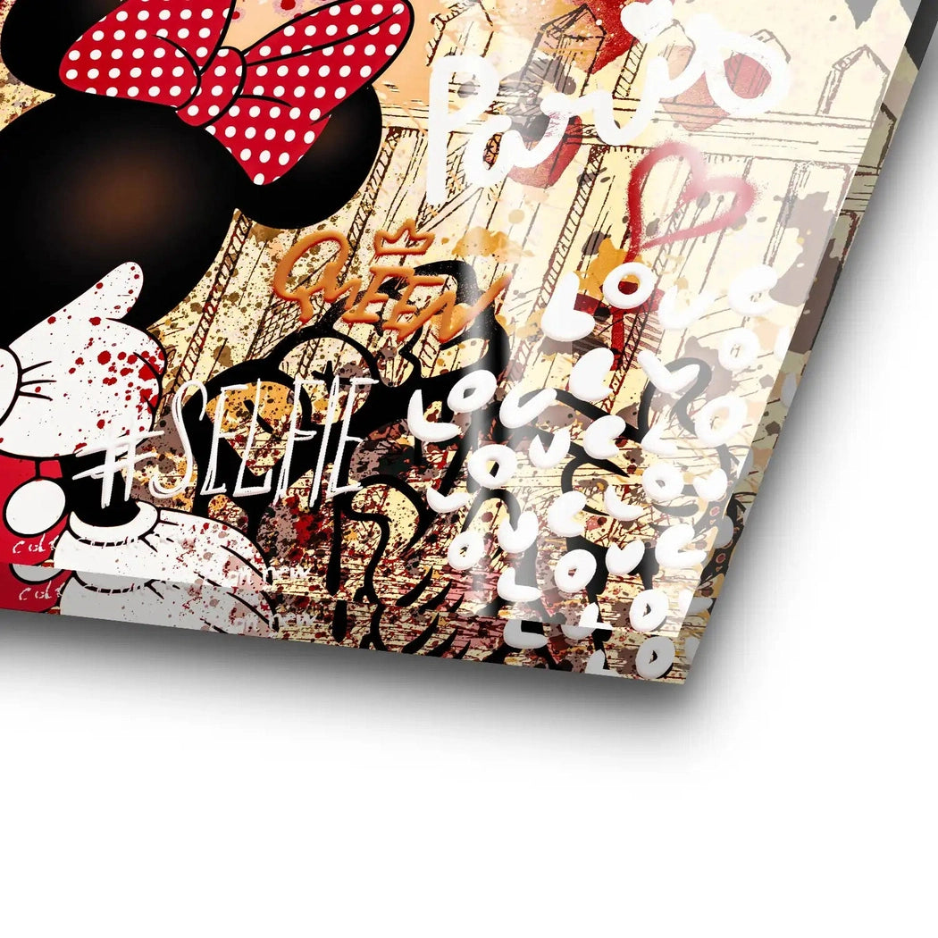 Micky & Minnie Love Retro Acrylglas Bild INGALERIE