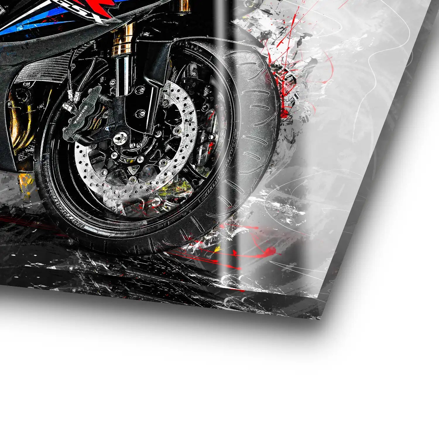 Suzuki GSXR 600 Abstrakt Acrylglas Bild INGALERIE