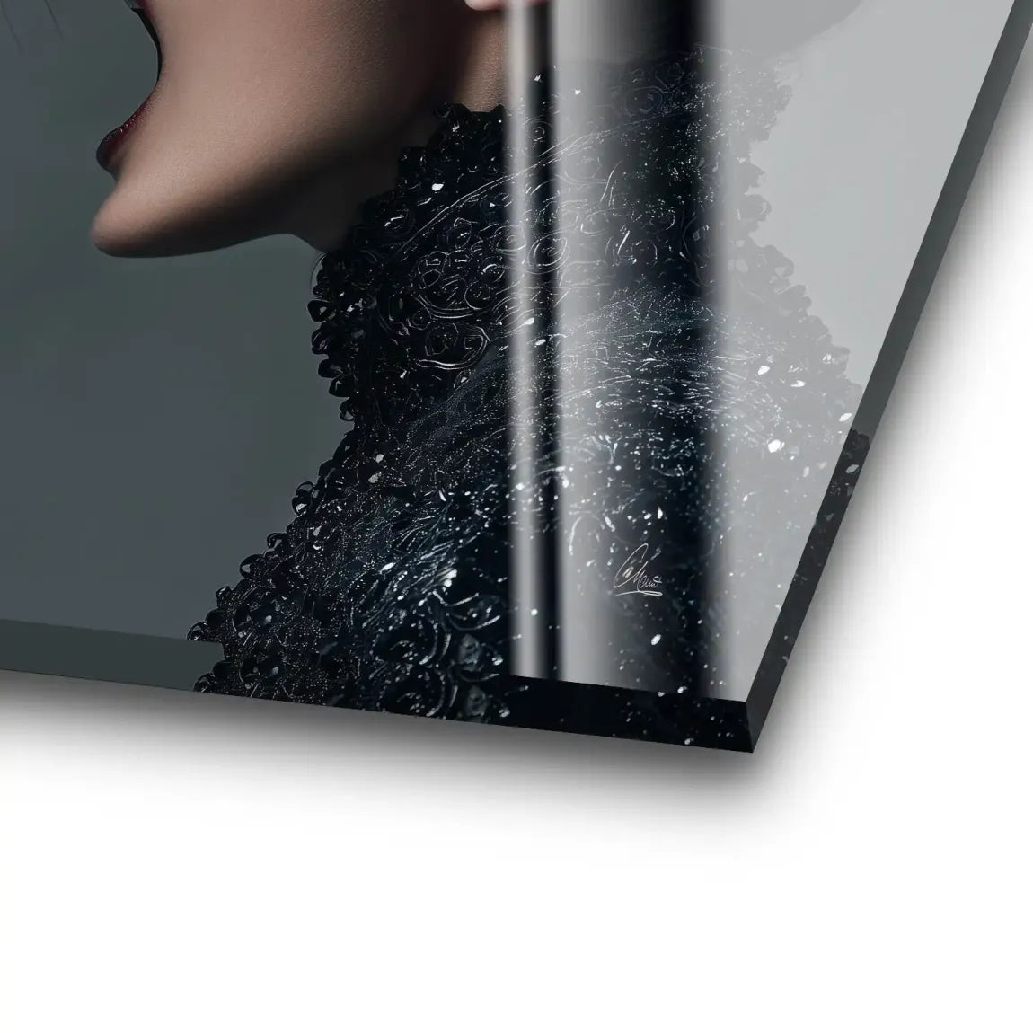 Wild Leopard Woman Acrylglas Bild