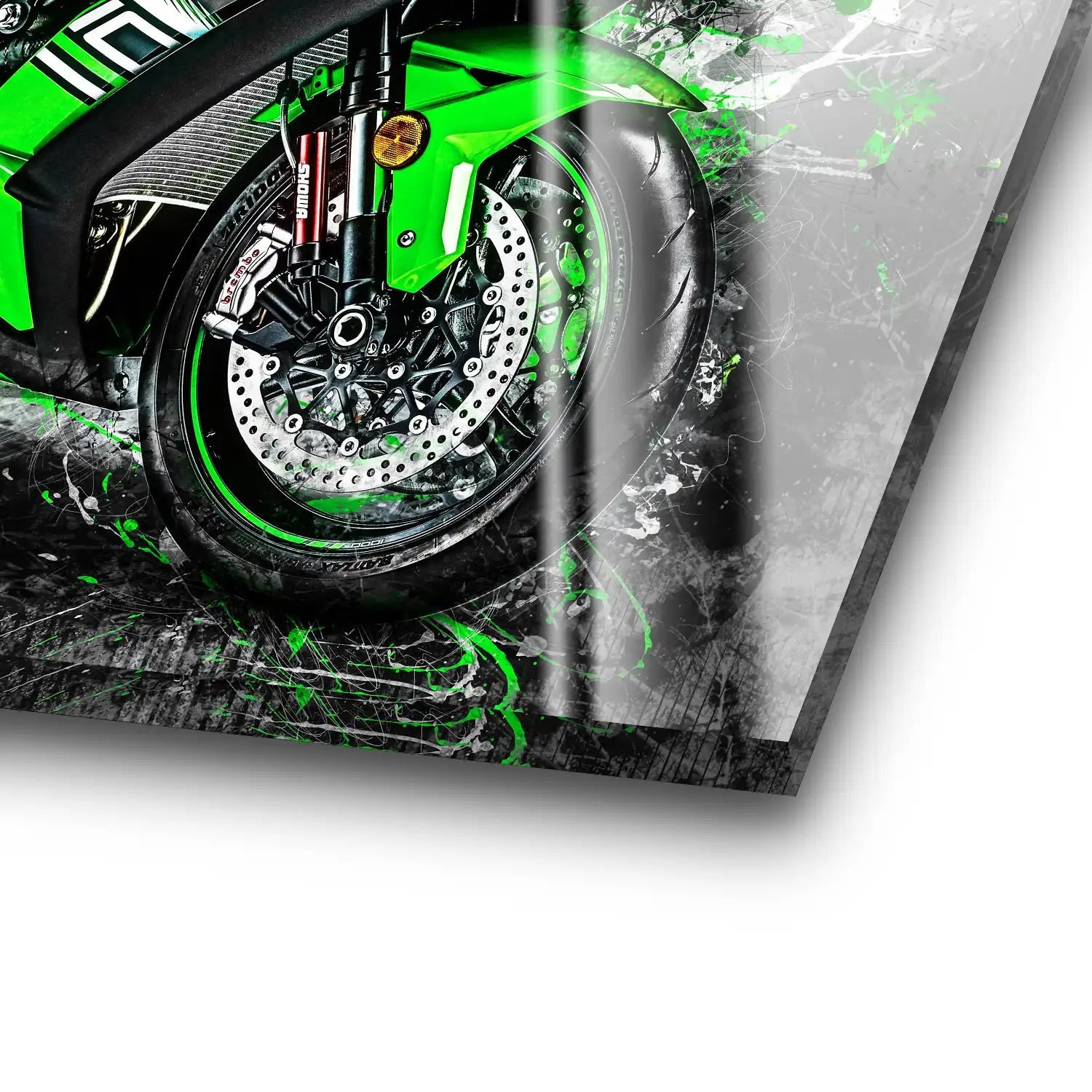 Kawasaki ZX10 Abstrakt Acrylglas Bild INGALERIE