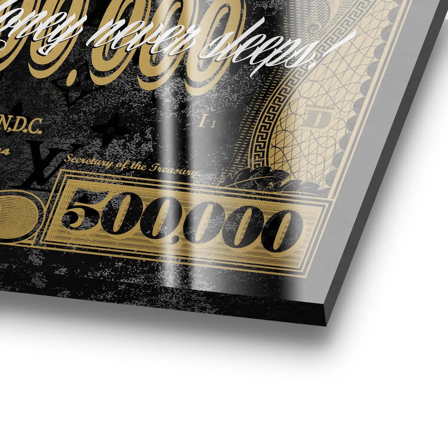 Dagobert Dollar Vintage Acrylglas Bild INGALERIE
