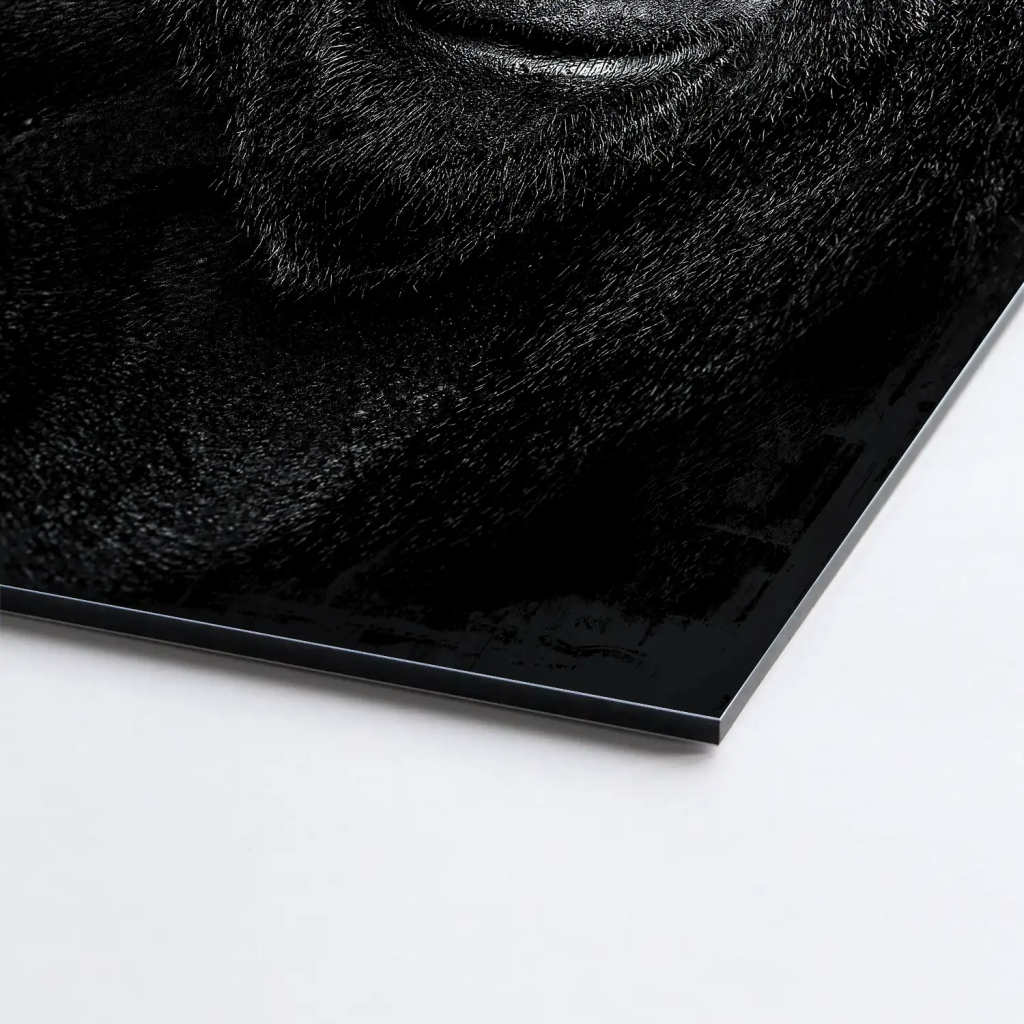 Gorilla Abstrakt Black Style AluDibond Bild INGALERIE
