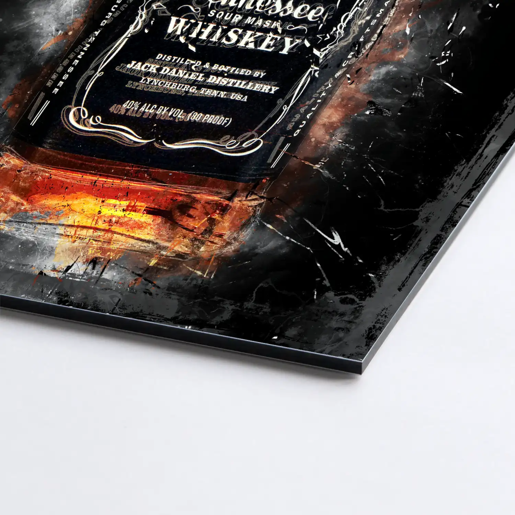 Jack Whisky Abstrakt AluDibond Bild INGALERIE