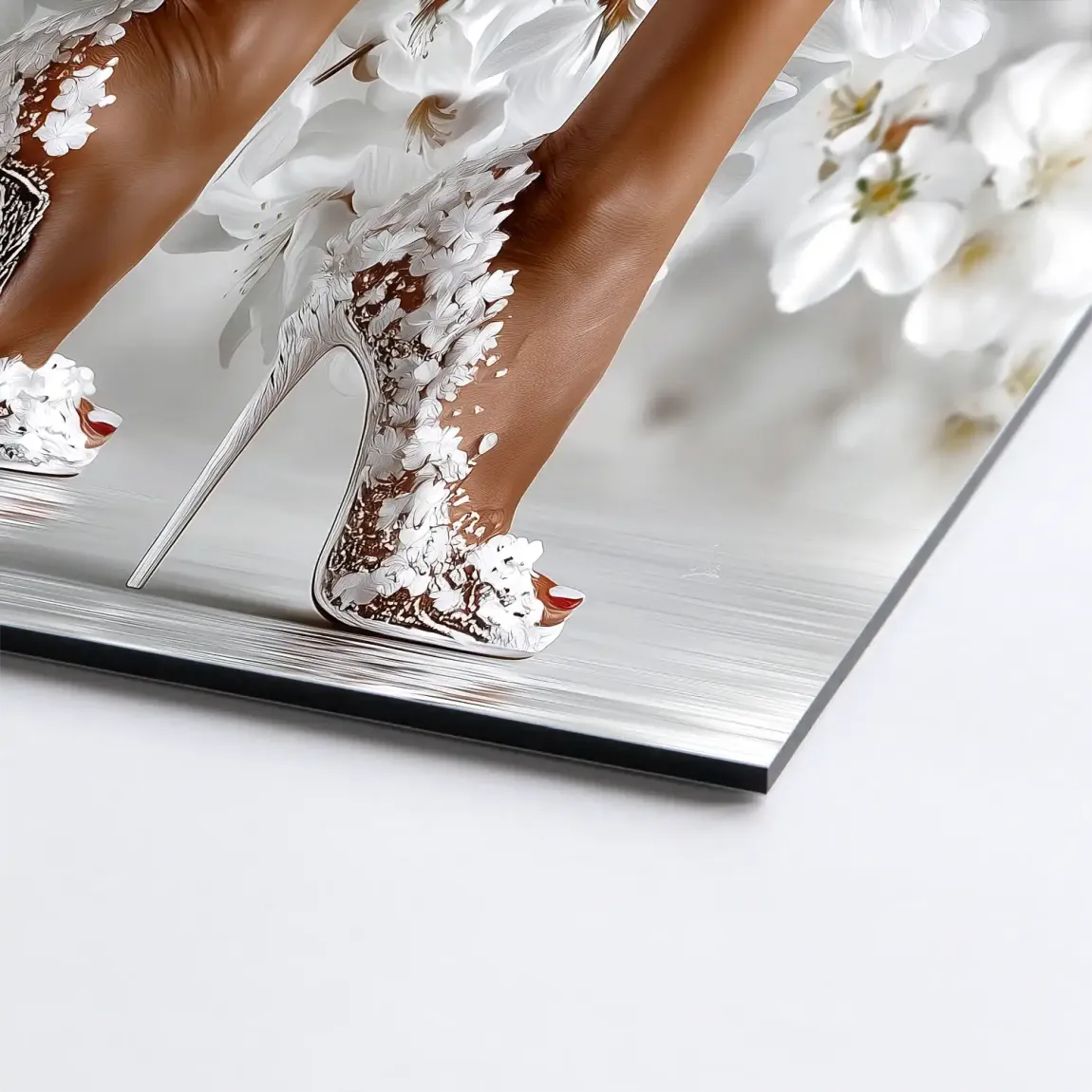 Sensual Blossom Heels Alu Dibond Bild